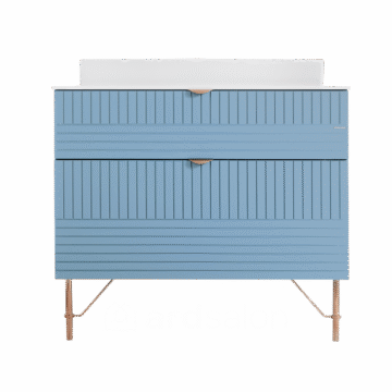 Ormarić sa pravougaonim umivaonikom Pino Art 90 Line Compact Plavi 1054PLA