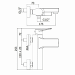 Paffoni Tilt baterija za kadu