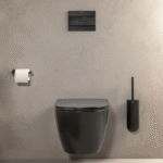 Roca Ona konzolna wc šolja rimfree crna A346687080