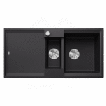 Blanco sudopera Adira 6 S crna sa podizačem čepa + pribor