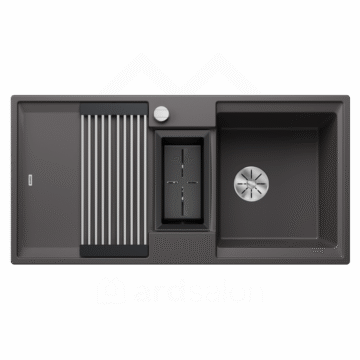 Blanco sudopera Adira 6 S stena siva sa podizačem čepa + pribor 527603