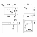 Blanco sudopera Adnano 500-IF tehnicki crtez