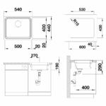 Blanco sudopera Etagon 500-IF + pribor tehnicki crtez