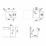 Blanco sudopera Supra 400-IF tehnicki crtez