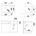 Blanco sudopera Supra 450-U tehnicki crtez