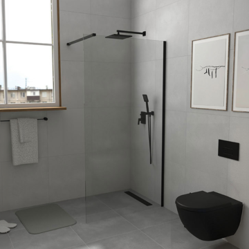 Copen Monte Walk-in tuš paravan crni ram