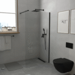 Copen Monte Walk-in tuš paravan crni ram