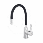 Ferro Zumba slavina za sudoperu ili lavabo sa crnim fleksibilnim izlivom
