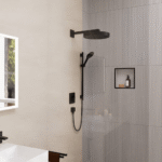 Hansgrohe Rainfinity 130 3JET 65cm klizna šipka crna mat set