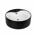 Hidrosan umivaonik umetnički 46x46 Black White W1107A