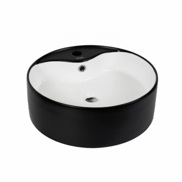 Hidrosan umivaonik umetnički 46x46 Black White W1107A