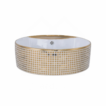 Hidrosan umivaonik umetnički 46x46 Gold White WK-GD138