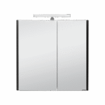 Ogledalo sa ormarićem 80 Pino Art Toledo Art crni 1176