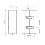 Electrolux EWH 80 SI EEC WiFi tehnicki crtez