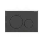 Geberit Sigma 20 Round Tipka za dvokoličinsku tehniku ispiranja crna mat/crna easy-to-clean 115.882.16.1