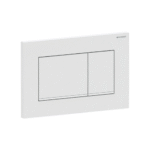 Geberit Sigma20 Square tipka za ugradni vodokotlić bela/bela mat 115.883.11.1