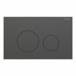 Geberit Sigma40 Round Tipka za dvokolicinsku tehniku ispiranja bruseni crni hrom easy to clean 115.628.QD .1