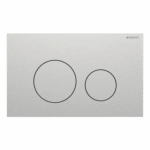 Geberit Sigma40 Round Tipka za dvokolicinsku tehniku ispiranja bruseni inox easy to clean 115.628.FW .1