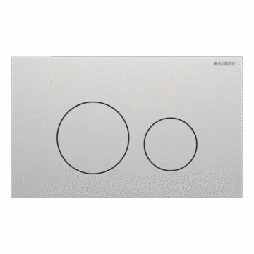 Geberit Sigma40 Round tipka za dvokoličinsku tehniku ispiranja brušeni inox easy-to-clean 115.628.FW.1