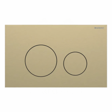 Geberit Sigma40 Round tipka za dvokoličinsku tehniku ispiranja brušeni mesing easy-to-clean 115.628.QF.1