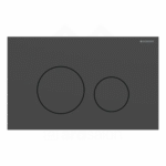 Geberit Sigma40 Round Tipka za dvokolicinsku tehniku ispiranja crna mat easy to clean 115.628.14.1