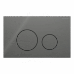 Geberit Sigma40 Round Tipka za dvokolicinsku tehniku ispiranja lava staklo 115.628.JK .1