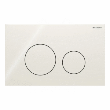 Geberit Sigma40 Round tipka za dvokoličinsku tehniku ispiranja peščanosiva - staklo 115.628.JL.1