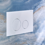 Geberit Sigma40 Round tipka za dvokoličinsku tehniku ispiranja bela