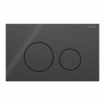 Geberit Sigma40 Round tipka za dvokolicinsku tehniku ispiranja crna staklo 115.628.SJ .1