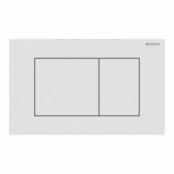 Geberit Sigma40 Square tipka za dvokoličinsku tehniku ispiranja bela mat easy-to-clean 115.629.JT.1