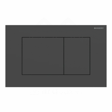 Geberit Sigma40 Square tipka za dvokoličinsku tehniku ispiranja crna mat easy-to-clean 115.629.14.1