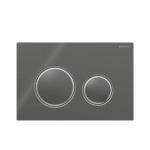 Geberit Sigma50 Round tipka za dvokoličinsko ispiranje lava/hrom sjaj/lava – staklo 115.884.JK.1