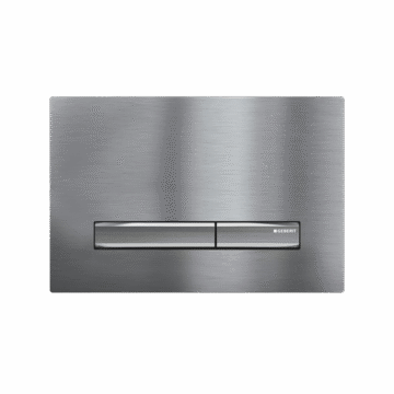 Geberit Sigma50 Square tipka za dvokoličinsku tehniku ispiranja inox četkani/hrom sjaj