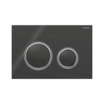 Geberit Sigma50 tipka za dvokoličinsko ispiranje crna/hrom sjaj/crna – staklo 115.884.SJ.1