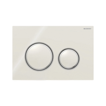 Geberit Sigma50 tipka za dvokoličnisko ispiranje peščanosiva/hrom sjaj/peščanosiva 115.884.JL.1