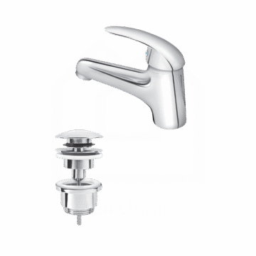 Rosan King baterija za lavabo + odlivni ventil klik - klak J301002M