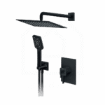 Rosan Thermo S2 Black ugradna baterija za tuš kadu sa zidnim i ručnim tušem 2T31601B