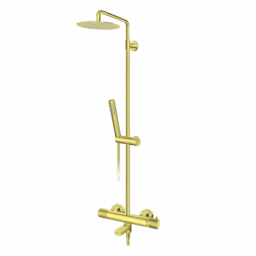 Rosan Thermo S2 Gold baterija sa usponskim tušem i izlivom 2T37351G