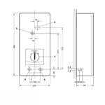 Vaillant electronicVED PRO 18/8 B tehnicki crtez
