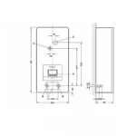 Vaillant electronicVED exclusive tehnicki crtez