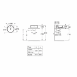 Roca Gap nadgradni lavabo beli fi40