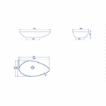 Turkuaz Olive 61x35 lavabo 072100