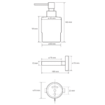 Bemeta Graphit držač dozera za tečni sapun tehnicki crtez