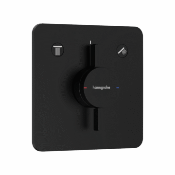Hansgrohe DuoTurn Q ugradna maska sa dva izlaza mat crna 75414670