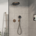 Hansgrohe ShowerSelect Comfort E mešač termostatski za skrivenu ugradnju 2 funkcije bronza