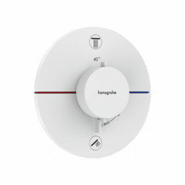 Hansgrohe ShowerSelect Comfort E mešač termostatski za skrivenu ugradnju 2 funkcije mat beli