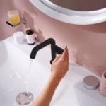 Hansgrohe Tecturis S slavina za lavabo 110 sa podsklopom, CoolStart, EcoSmart mat crna