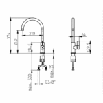 Herz Elite Slim baterija za sudoperu 00126