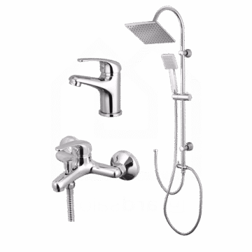 Kerasan Set Algo UNO sa kvadratnim usponskim tušem