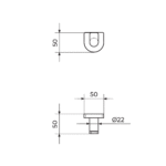 Rosan S2 vešalica 2905 tehnicki crtez